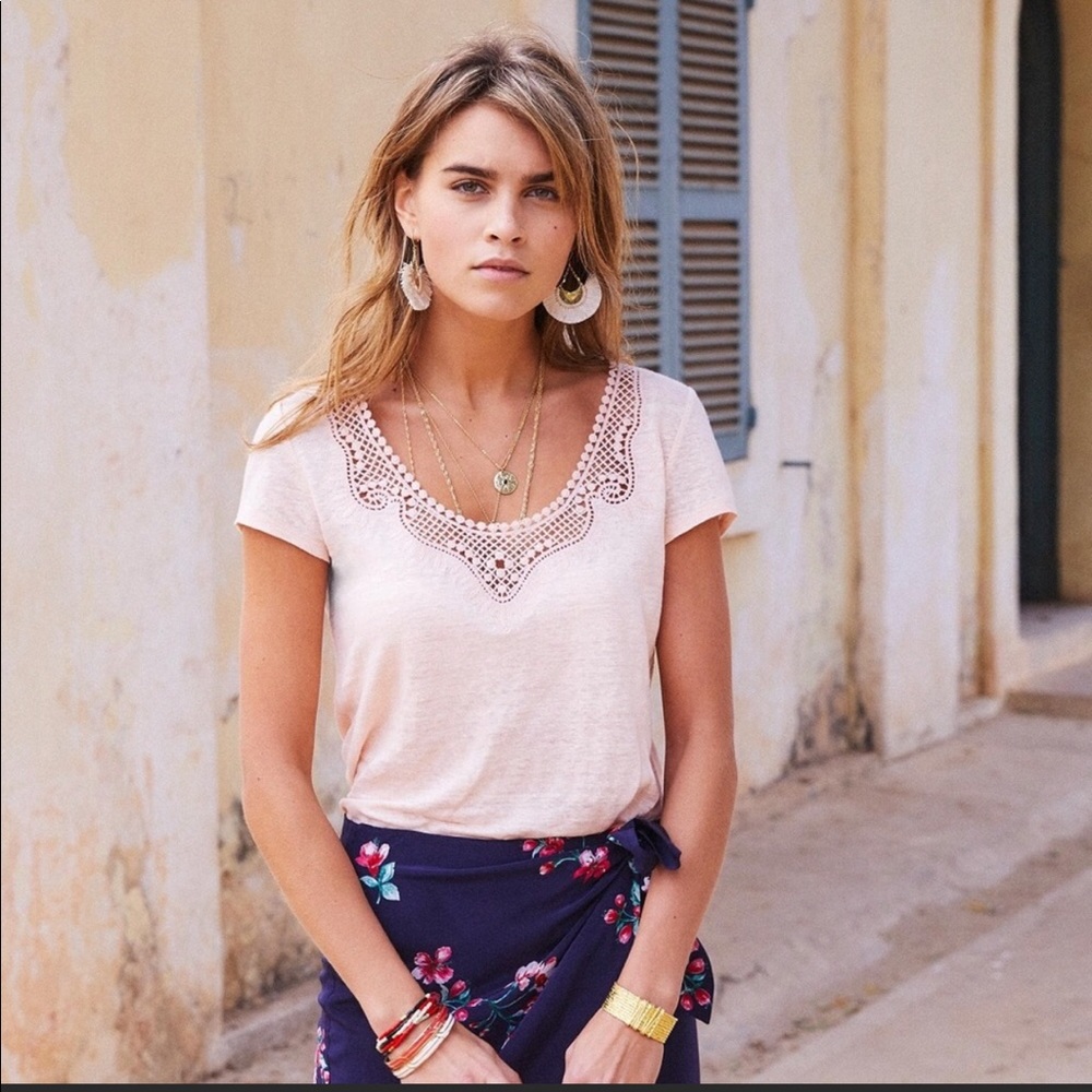 Sezane Light Pink Top